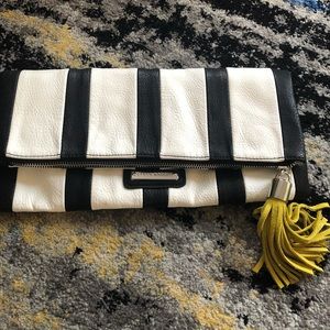 Steve Madden striped clutch purse